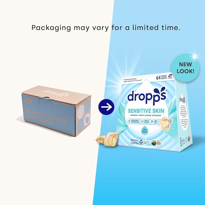 Dropps Sensitive Skin Laundry Detergent Pods, Crisp Breeze - Image 8