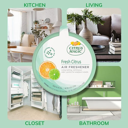 Citrus Magic Odor Absorbing Solid Air Freshener, Fresh Citrus - Image 9