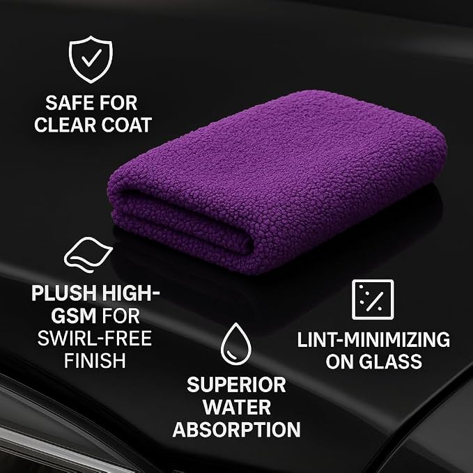 10 Pack Pak Details Edgeless Microfiber Towels - Image 3