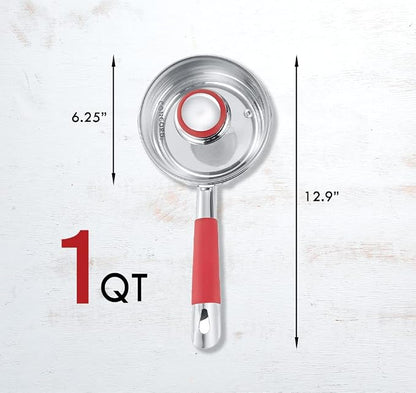 Concord 1 Quart Stainless Steel Saucepan - Image 3