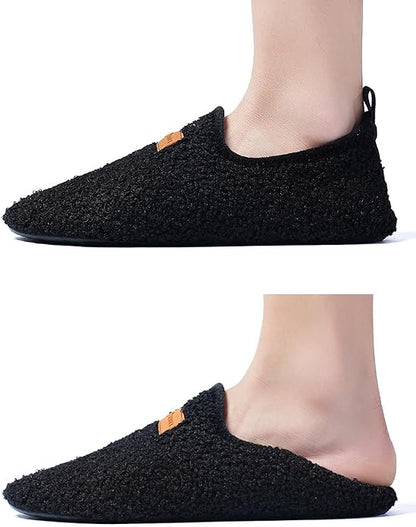 QZKDM Lightweight Slip on Grip Indoor House Slippers Barefoot Non Slip Home - Image 2