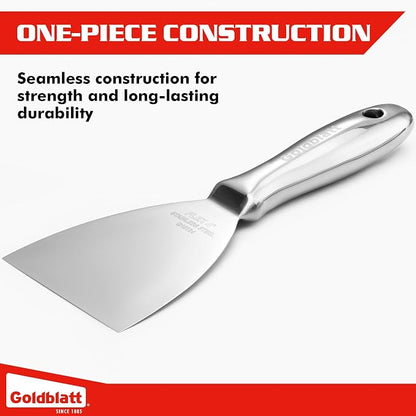 Goldblatt 4" Putty Knife, One-Piece Paint Scraper Tool, All Stainless Steel - Image 3