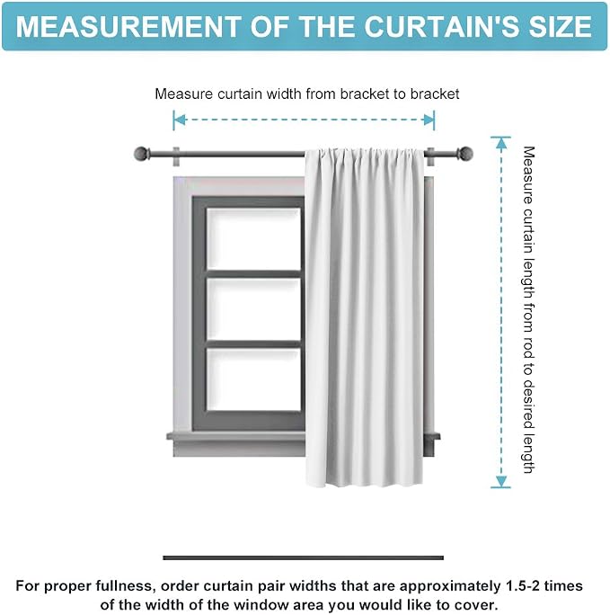 RYB HOME Bedroom Curtains Blackout - Image 8