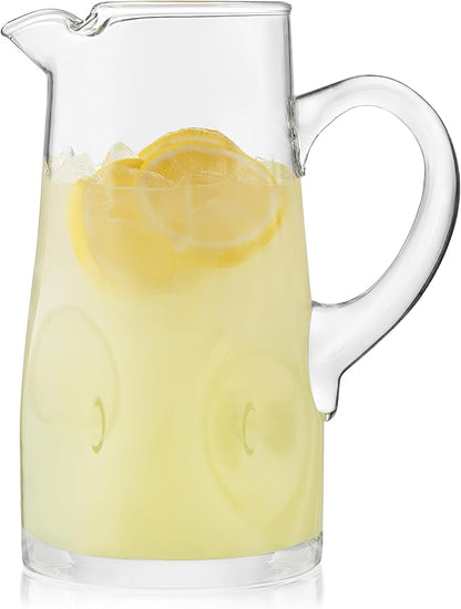 Libbey Impressions Large Glass Pitcher, 80 Oz, Tall Cocktail Pitcher, Modern by Libbey
