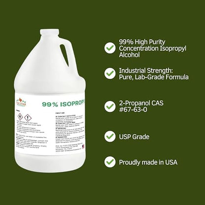 99% Pure Isopropyl Alcohol, 99 Percent IPA 1 Gallon, USP Grade, Made in The USA - Image 6