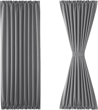 DWCN French Door Curtains – Rod Pocket Thermal Blackout Curtain - Image 7