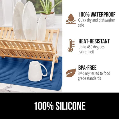 GORILLA GRIP 100% BPA-Free Patented Silicone Dish Drying Mat - Image 4
