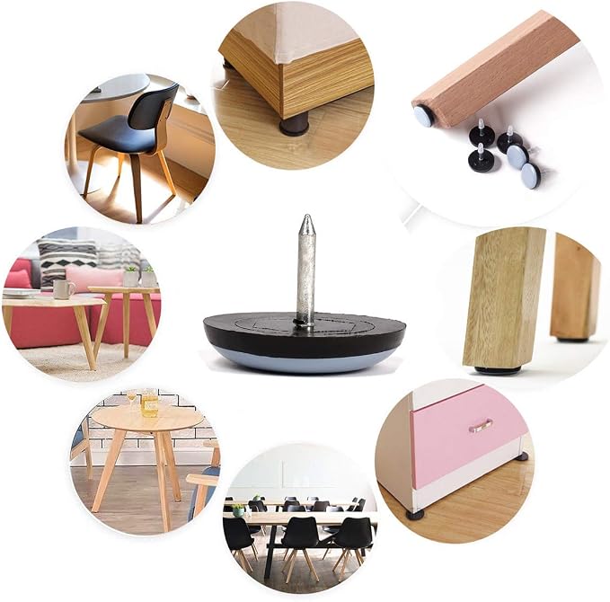 Furniture Glides Sliders-Furnigear PTFE Chair Leg Movers Sliders - Image 5