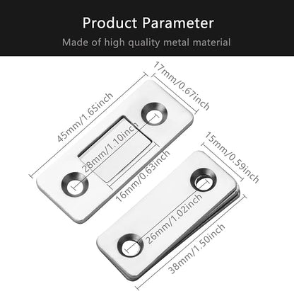 Cabinet Magnetic Catch, 10 Pack Ultra Thin Magnetic Cabinet Door Catch - Image 4
