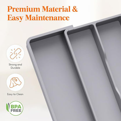 Lifewit Silverware Drawer Organizer and Utensil Organizer Set, Expandable - Image 6