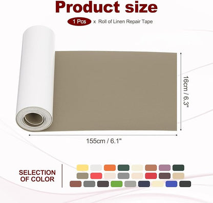 PATIKIL Leather Patches Tape for Furniture, 6.3 x 61 Inch Self Adhesive Vinyl - Image 2