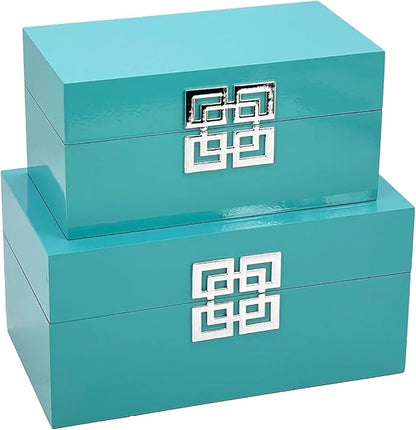 Galt International Large & Small Decorative Storage Box w/Hinged Lid - Image 3