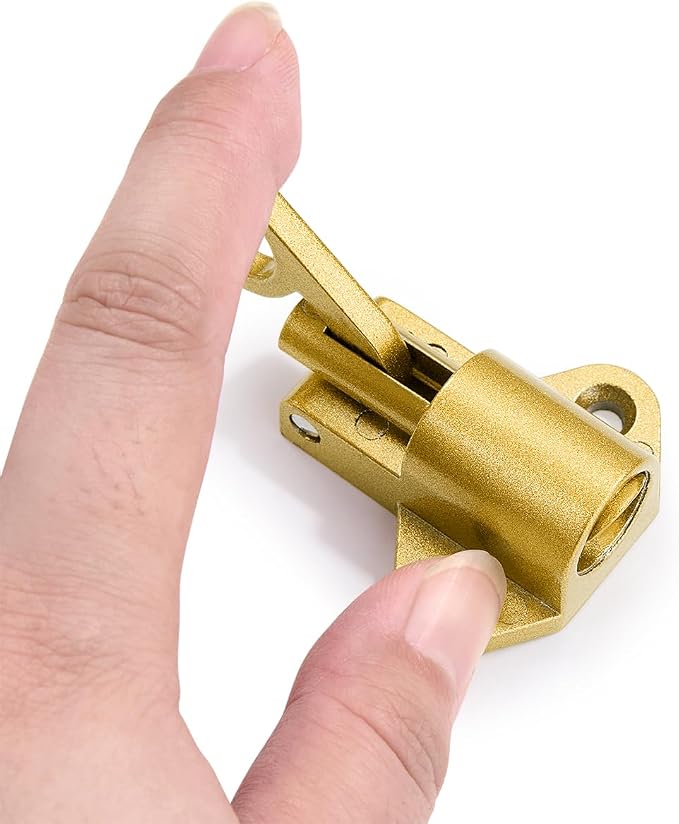 3 Packs Self-Closing Latches，Gold Spring Door Lock，Resilient Bolt Latch - Image 5