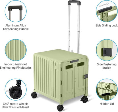 Heavy Duty Rolling Cart for Stairs：Collapsible Utility Crate - Image 5