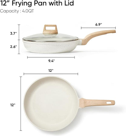 CAROTE 12 Inch Non Stick Frying Pan - Image 2