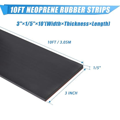 Neoprene Rubber Strips Self Adhesive Sheets, Rolls & Strips - Image 2