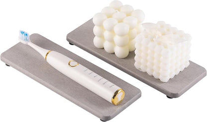 NiuYichee 2 Pcs Water Absorbing Stone Trays, Kitchen/Bathroom Sink Soap Dish - Image 2