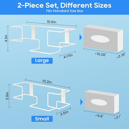 THYGIFTREE Glove Box Holder Wall Mount Dispenser, 2 Pack Metal Rack - Image 2