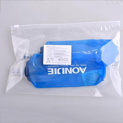 TRIWONDER TPU Soft Folding Water Bottles BPA-Free Collapsible Flask for Hydration Pack - Ideal for Running Hiking Cycling Climbing (500ml/16.9oz - Pack of 2)