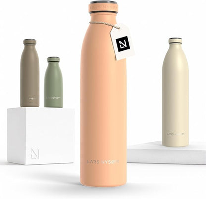 LARS NYSØM Stainless Steel Insulated Water Bottle 12oz 17oz 25oz 34oz 51oz | by LN