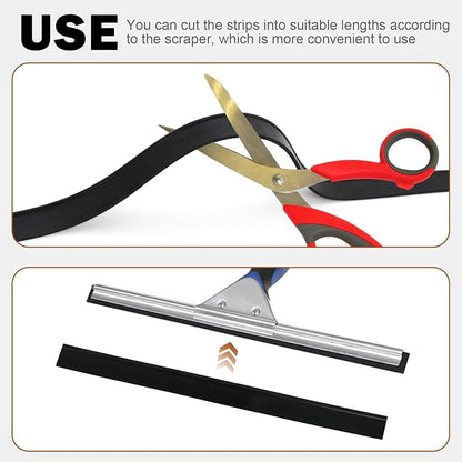 2 Rolls of 41 Inch Rubber Squeegee Replacement Blades - Image 3
