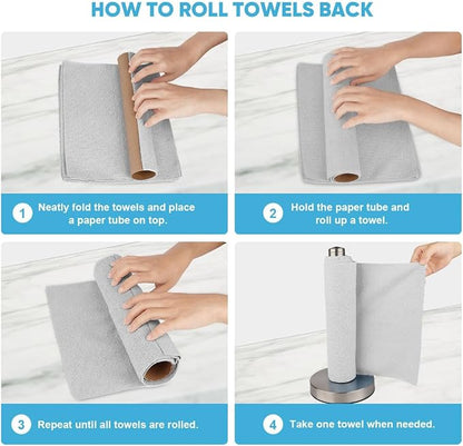 AIDEA Microfiber Cleaning Cloth 165 Sheets 3 Roll, Shop Towels, Shop Rags - Image 7