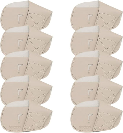 I Golf Iron Headcovers 10pcs PU Fit Both Right-Handed Clubs Golf Club Protector by GOCHSS