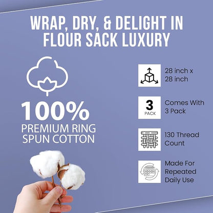 WHITEWRAP Flour Sack Towels| Tea Towel - Image 6