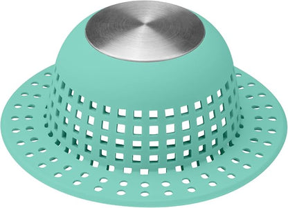Shower Drain Hair Catcher, Bathtub Drain Cover Foldable Silicone Shower & Tub by SayGoodbyetoHairClogging