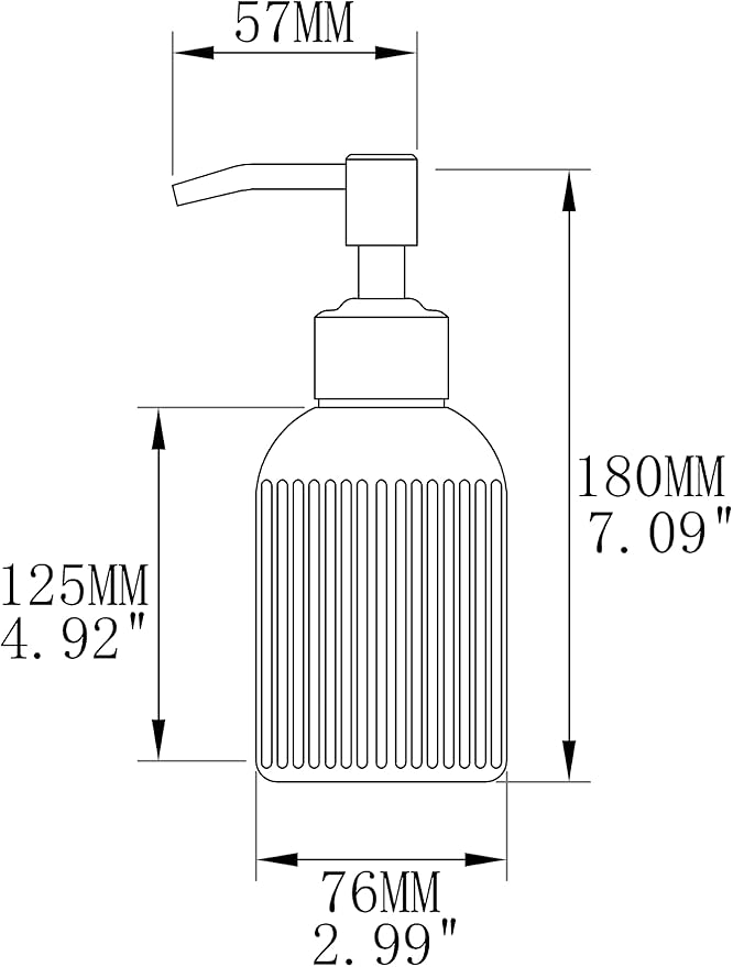 Copper Glass Bathroom Soap Dispenser - Image 9