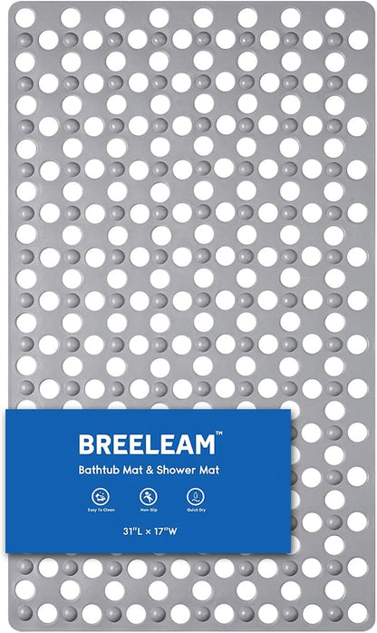 Non Slip Bathtub Mat and Shower Mat 31x17 inch, Bath Mat - Image 9