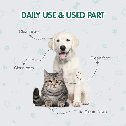 COCOYO Disposable Wet Wipes for Dogs & Cats I 300 Wipes for Cleaning and - Image 7