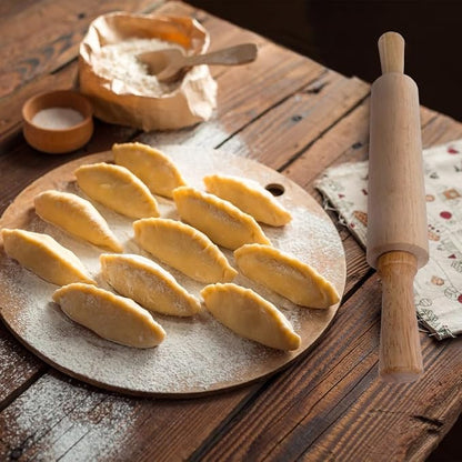 PRETYZOOM Wooden Rolling Pin 10.82In Dough Pastry Roller - Image 2