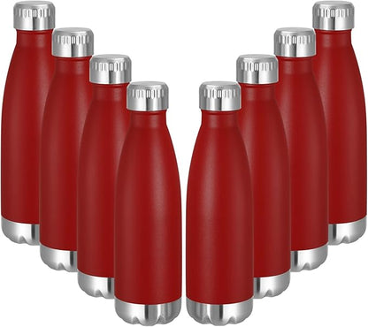 VEGOND 17oz Stainless Steel Water Bottles Bulk, Reusable Metal Sports Water by VEGOND