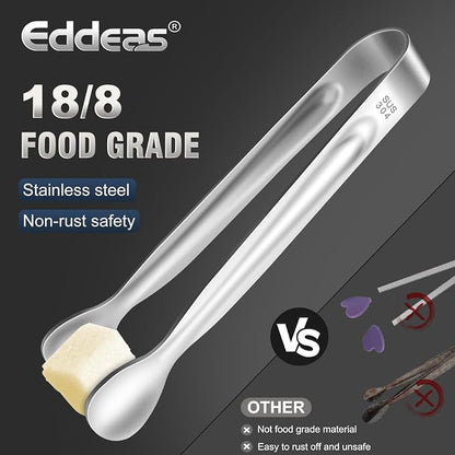 12 PCS Mini Serving Tongs, 6 Inch Small Sugar Tongs, Stainless steel Small - Image 2