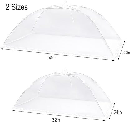Extra Large Mesh Food Covers for Outside Collapsible and Reusable Food Tents - Image 2