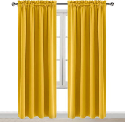 DWCN Blackout Curtains Room Darkening Thermal Insulated Bedroom Curtains Window - Image 9