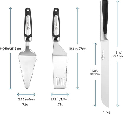 Pie Server Spatula and Cake Cutter Slicer, Stainless Steel Set - Image 5