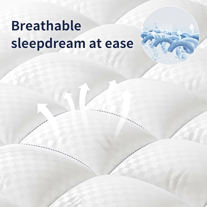 Mattress Topper California King Mattress Pad Cover Mattress Protector - Image 5