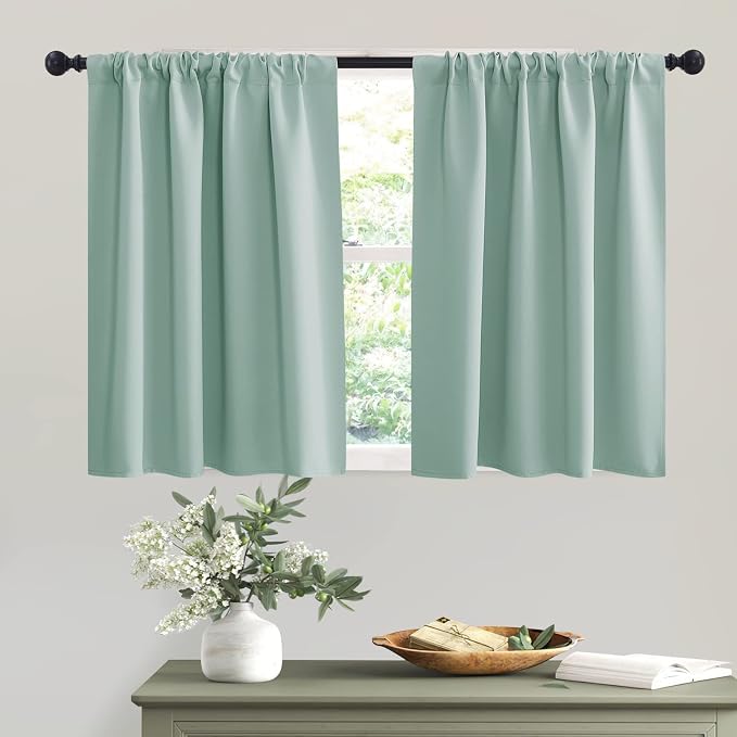 RYB HOME Bedroom Curtains Short by RYBHOME