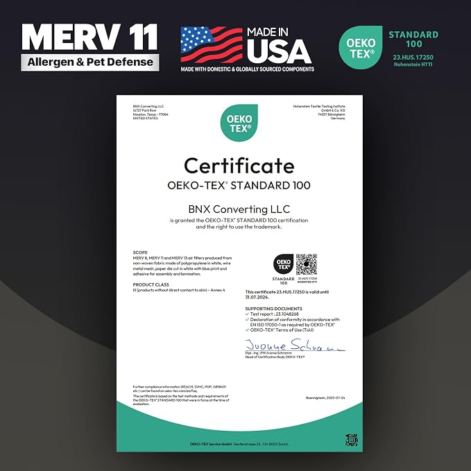 BNX TruFilter 16x25x5 MERV 11 Air Filter - Image 7