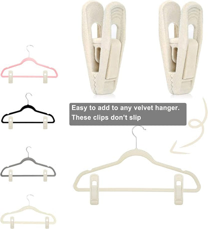 Velvet Hanger Clips - Image 3