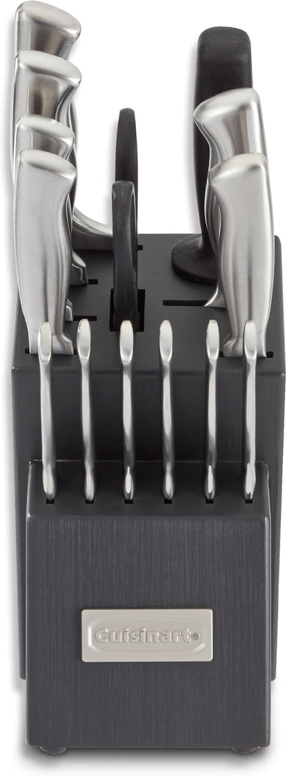 Cuisinart Professional Block Knife Set, Lightweight, Stainless Steel, Durable & by Cuisinart