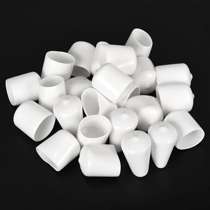 uxcell 20pcs Rubber End Caps 24mm ID Vinyl Round End Cap Cover Screw Thread - Image 4