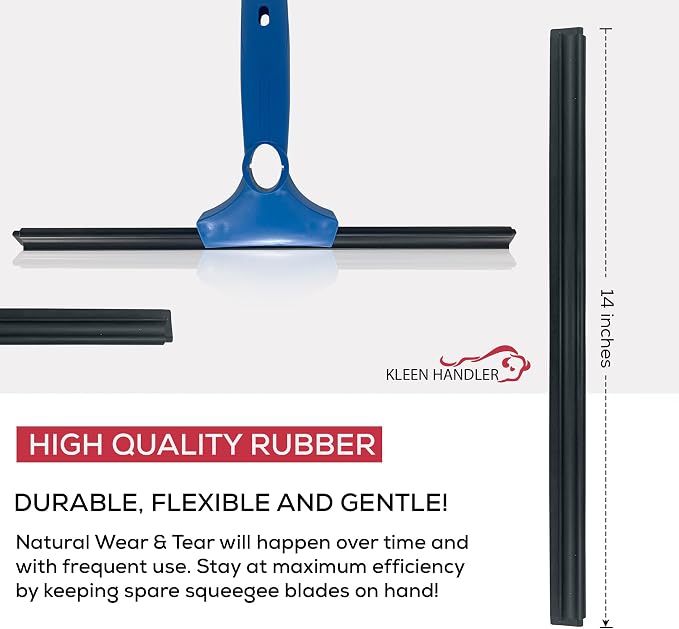 Kleen Handler Pack of 30 Professional 14” Window Washing Squeegee Blades - Image 5