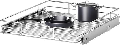 Pull Out Cabinet Organizer 22½" W x 21½" D, Heavy Duty Cabinet Pull Out Shelves by Unknown
