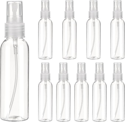 uxcell 10Pack Spray Bottles, 2Oz/60ML Reusable Clear Empty Mist Plastic Mini by uxcell