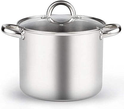 Cook N Home 8 Quart Stainless Steel Stockpot by CookNHome