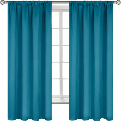 BGment Peacockblue Blackout Curtains by BGment