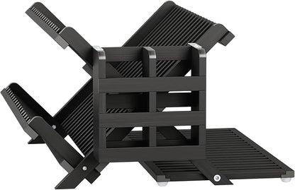 Greenual Black Bamboo Dish Drying Rack - Image 7